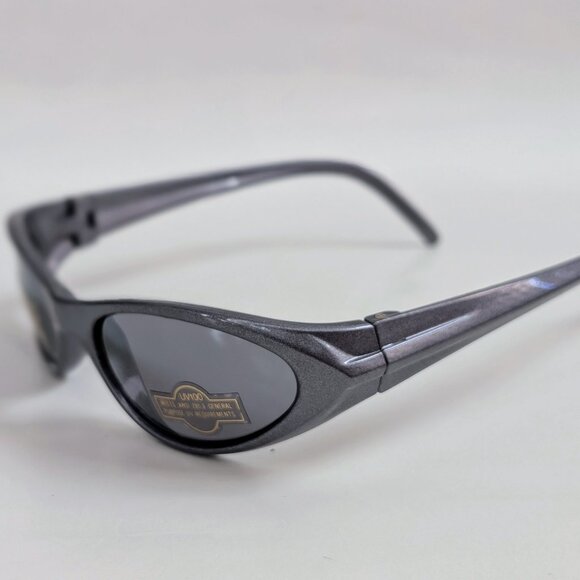 NWT Vintage 90's PC Small Oval Sport Wrap Sunglasses (S. Gray) - Picture 3 of 5
